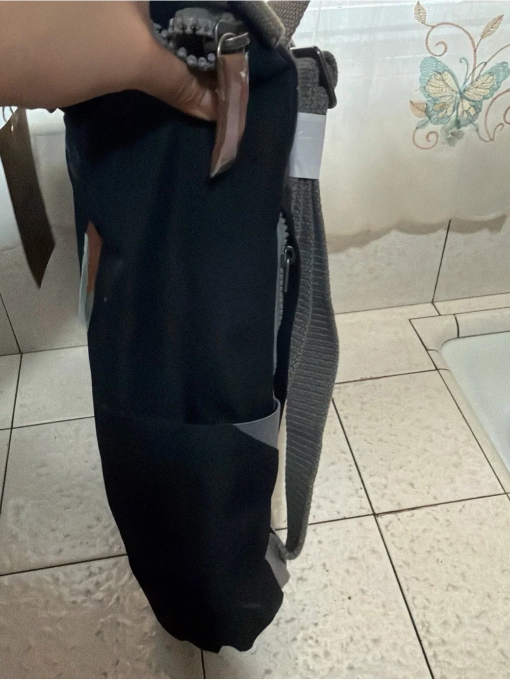 NWT Ori London Finchley A large Backpack rolltop laptop bag ECO BLACK GRAY